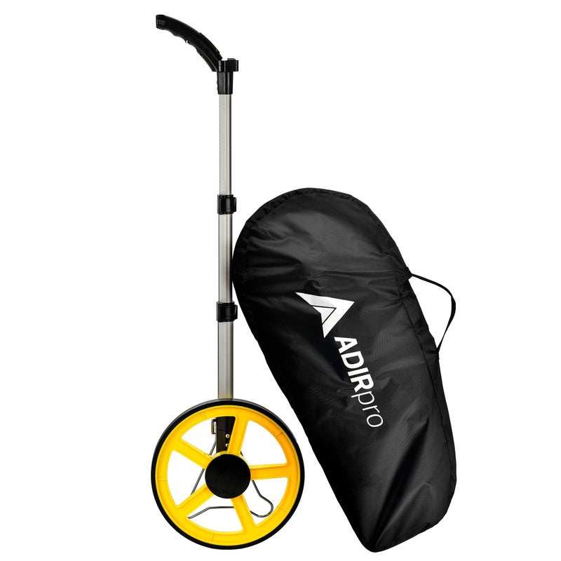 AdirPro Digital Distance Measuring Wheel - Large Digital LCD Display - 12 Commercial Grade Feet-Inch - Free Carrying Bag - Image 1